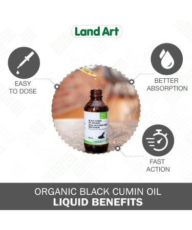 Organic Black Cumin Seed Oil - 50ml - For topical use - Cold Pressed - Vegan - Gluten Free - Made in Canada - Buy Online on SooperMarket.com