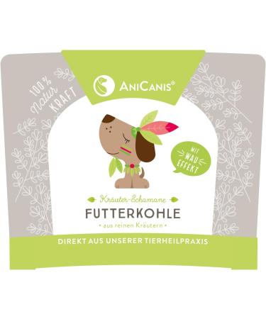 Anicani Forage Coal for Dogs & Cats - Herbal Coal Powder for Stomach Intestine & Immune Support - 100g Veterinary-Approved Feed Additive - Buy Online on SooperMarket.com