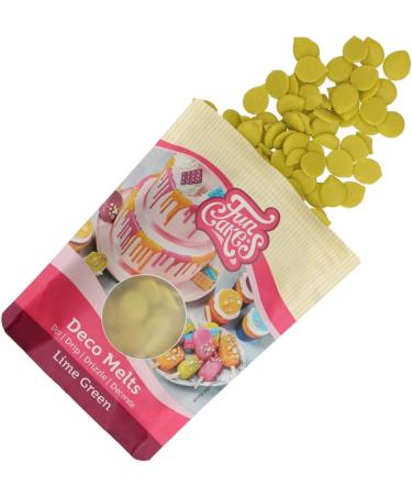 FunCakes Deco Melts Lime Green 250g - AZO Free | Vibrant and Easy-to-Use Decorating Chocolate - Buy Online on SooperMarket.com