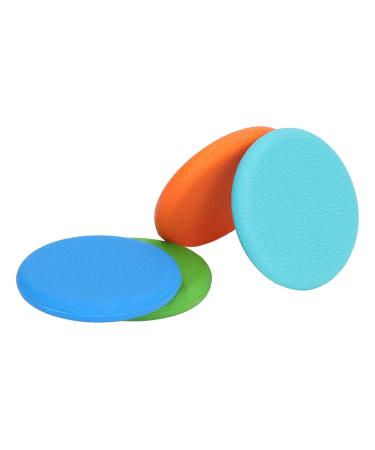 4PC Infant Tooth Toys - Soothing Silicone Chewing Rings for Gums | Sensory Caustle Bright Colors - Baby Teething Relief - Buy Online on SooperMarket.com
