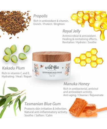 Wild Bee Nourishing Face Cream 100g - Premium Hydration & Skin Care | International Shipping Available - Buy Online on SooperMarket.com