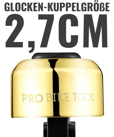 Pro Bike Tool Bicycle Bells - Clear Ringtone for Adults & Kids - Perfect for Street Mountain Beach Cruiser Bicycles - Premium Brass Bicycle Accessories - Buy Online on SooperMarket.com
