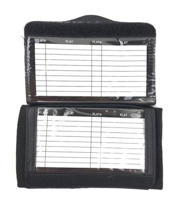 Wrist Playbook Wristband with Three Playsheet Compartments for Football, Baseball, All Sports Insert not Included