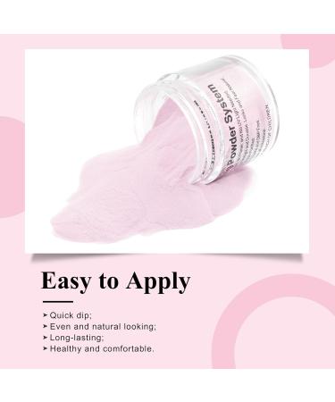 French Manicure Dip Powder Nails Starter Kit - 28g/Box Clear Pink & White Foundation Powder - Buy Online on SooperMarket.com