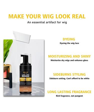 Lace Tint Melting Hair Mousse for Women Hair Wigs - Mocha Medium Brown - Buy Online on SooperMarket.com