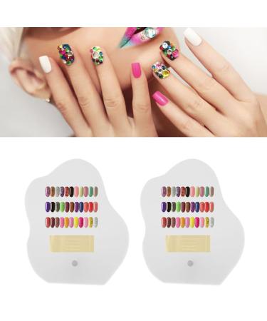 2 x Nail Holder - Acrylic Nail Tip Scoring Panel for Home Nail Studio | Beginner-Friendly Nail Art Display Rack - Buy Online on SooperMarket.com