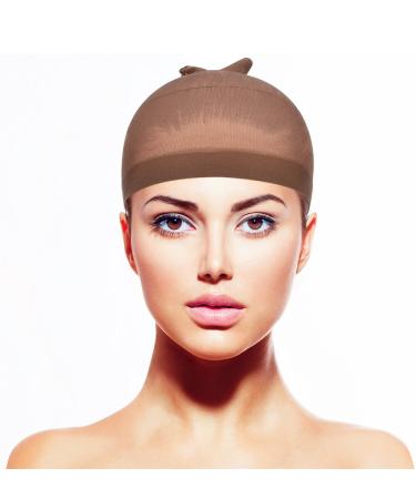 12 Pack Light Brown Nylon Wig Caps for Women & Men - Comfortable & Durable | Best Price Online - Buy Online on SooperMarket.com