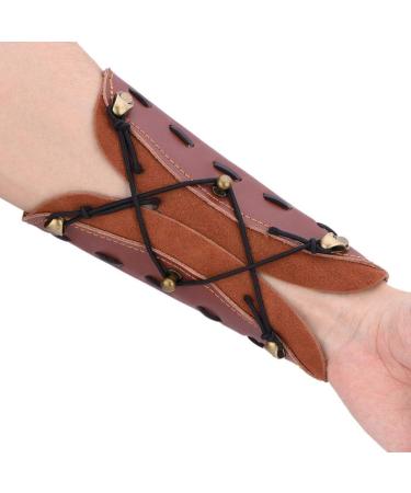 VGEBY1 Leather Arm Guard  Asjustable Archery Armband Durable Archery Arm Guard Safe Strap Armband Arm Guards For Archery - Buy Online on SooperMarket.com