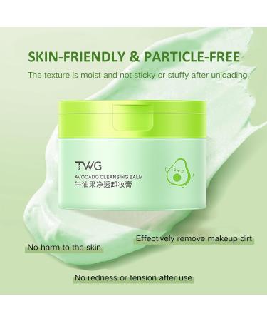 Avocado Clean Makeup Remover & Cleansing Balm 100g Avocado Cleanser To Remove Makeup Facial Cleanser For Sensitive Skin Deep Cleansing Makeup Remover Balm For Foundation Clean And Clear Cleanser - Buy Online on SooperMarket.com
