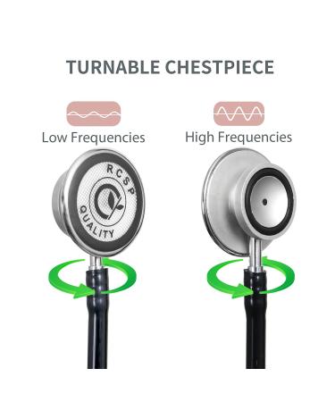 Buy Lightweight Stethoscope for Doctors & Nurses - Flexible Latex-Free Tube Soft Ear Knobs Silver Matt Finish - International Shipping Available - Buy Online on SooperMarket.com