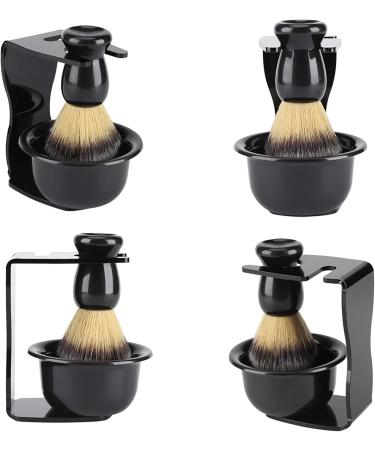 Bagima 3-Piece Professional Shaving Brush Set with Stand for Men 13x9x9 | Premium Quality & International Shipping - Buy Online on SooperMarket.com