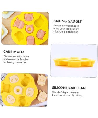 Alipis 1pc Steamed Rice Cake Mold Silicone Molds Candy Cane Chocolate Cake Baking Mold Biscuit Steamed Cake 21.8X21.8CM Yellow - Buy Online on SooperMarket.com