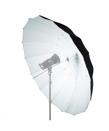 Fomito 7 feet Mega Parabolic Reflector Umbrella White/Black 75"/185cm Black/White