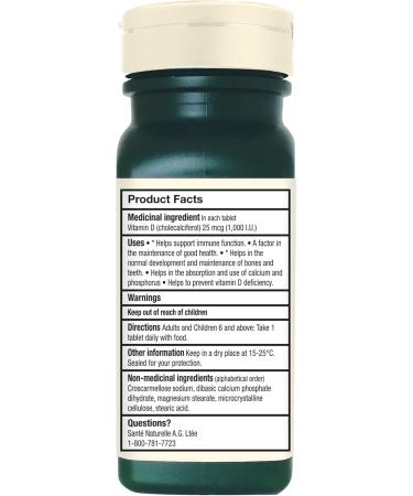 Adrien Gagnon - Vitamin D 1000 IU (500 tabs) - Buy Online on SooperMarket.com