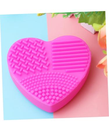 Didiseaon Silicone Makeup Applicator Brush Cleaning Pad Love 8X8.5cm Rosy - Buy Online on SooperMarket.com