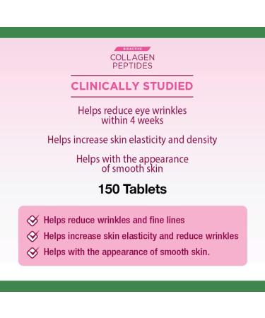Nature's Bounty Bioactive Collagen 2500mg Peptides Helps Reduce Wrinkles Clinically Studied 150 Count - Buy Online on SooperMarket.com