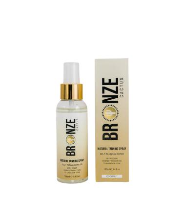 Hydrating Self Tanning Water Spray Coconut Scent Dermatologically Tested Vegan-Friendly Tan Water Paraben-Free Natural Looking Tan Evens Out Skin Tone (All Skin Types) 3.4 fl.oz