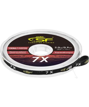 SF Clear Fluorocarbon Tippet Line for Trout Fishing - 100M 3X Leader Tippet - Buy Online on SooperMarket.com