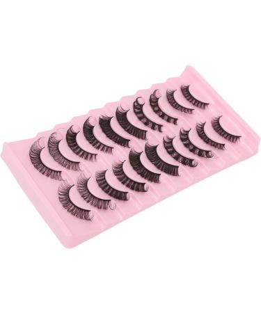 10 Pairs False Eyelashes Set DD Curl False Eyelashes Russian Strip Lashes Thick Multilayer False Eyelashes for Women - Buy Online on SooperMarket.com