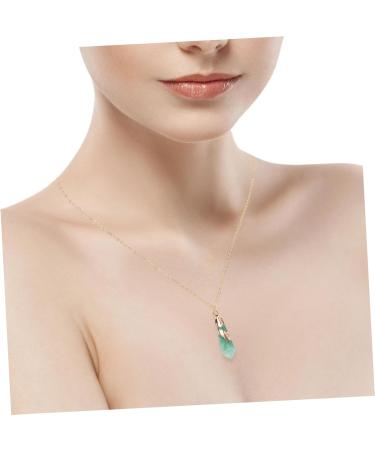 KALLORY 1pc Crystal Rough Necklace Healing Crystal Necklace Clavicle Chain Neck Decoration Grace Miss Tennis - Buy Online on SooperMarket.com