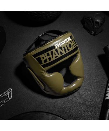 Phantom Head Guard APEX | Ultimate Boxing & MMA Protection | Unisex Full Face for Muay Thai & Fighting | Army Style - Buy Online on SooperMarket.com