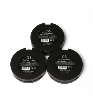3 Colors Pressed Powder | Waterproof Oil Control | Whitening Face Foundation | For All Skin Tones (2#) - Buy Online on SooperMarket.com