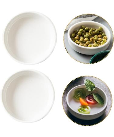 MAGICLULU 4 Pcs Sauce Dish Vinegar Dish Olive Oil Dipping Dishes Appetizer Dishes Japanese Soy Sauce Dishes Small Ceramic Bowls Sauce Serving Dipping Bowls Fries Cooking Ceramics re-usable 9X9X2.5CMx2pcs Whitex2pcs - Buy Online on SooperMarket.com