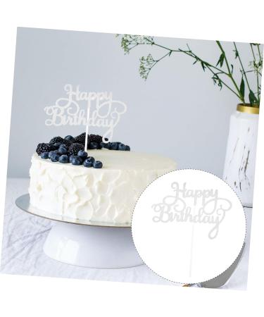 Warmhm Cupcake Toppers Birthday 20pcs Birthday Cake Insert Paper Bath Products Glitter Baby Cake Topper Birthday - Buy Online on SooperMarket.com