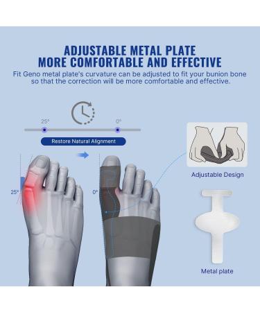 Fit Geno Bunion Corrector for Women Big Toe Adjustable for Men Toe Straightener Bunion Relief Foot Brace Splint Pain Relief Protector Hallux Valgus Corrector(Beige) - Buy Online on SooperMarket.com
