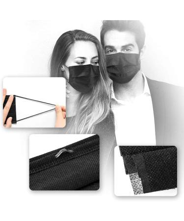 Disposable Face Masks  100 Packs Face Masks Disposable Masks-Black 100pcs - Buy Online on SooperMarket.com