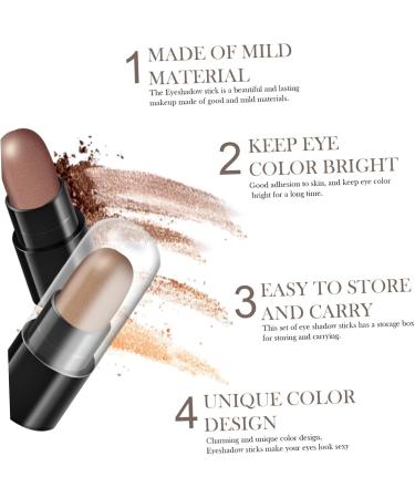 BELLIFFY 1box 12 Shadow Box Girl Makeup Eyeshadow Pen Colorful Eyeshadow Stick Beautiful Eye Cosmetics Eye Shimmer Pen Girl Cosmetics Eyeshadow Stick Beauty Eyeshadow Pen - Buy Online on SooperMarket.com