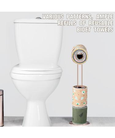 Vitalcozy Reusable Toilet Towels | Washable & Absorbent Cotton Bidet Towels | Eco-Friendly Paperless Wipes for Kitchen & Home - Buy Online on SooperMarket.com