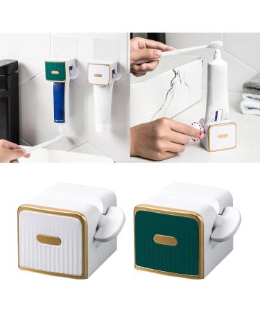 Ecoriendly Toothpaste Tube Squeezer Cream Tube Squeezer Wall-Mounted Toothpaste Dispenser for Toothpaste Cream Foam White - Buy Online on SooperMarket.com