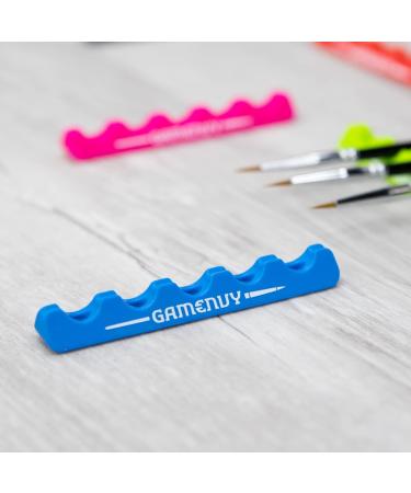Game Envy Art Brush and Hobby Tool Holder 6-Slot - Soft Rubber Stays Put - 2-Pack (Black/Blue) - Buy Online on SooperMarket.com