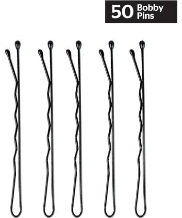 Brushworks Black Bobby Pins - 50 Pieces - Buy Online on SooperMarket.com