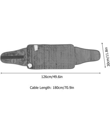 Alomejor Electric Waist Heating Blanket - Upgraded Velcro Warmer with Controller for Office Use - Gray - Buy Online on SooperMarket.com