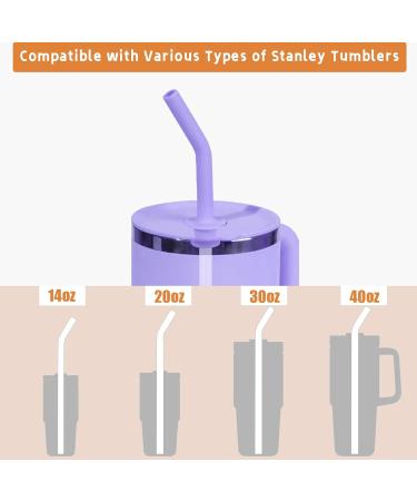 IFORYONLIFE 5 Pack Silicone Press in Straw for Stanley 40oz Tumbler Accessories Replacement Straw Bite Valve for Stanley Cup - Buy Online on SooperMarket.com