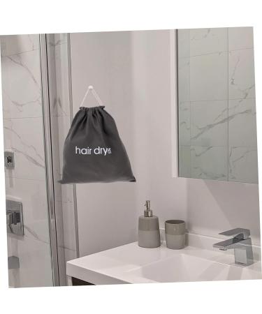 BELLIFFY 1pc Hair Dryer Storage Bag Storage Bags for Travel Hairdryer Bag for Women Travel Hair Dryer Canvas 33.00X30.00X0.50CM Dark Grey - Buy Online on SooperMarket.com