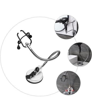 Alipis Adjustable Blow Bathroom Storage Suction Hair Stand Cup Steel Holder Dryer Rack Hands - Buy Online on SooperMarket.com