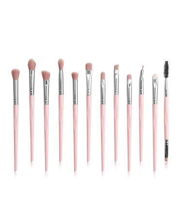 12 Pieces Eye Makeup Brushes Professional Eye Makeup Brush Set Eyeshadow Blending Brush Make up Brush Tools for Concealer Eyeliner Eyelash Eyebrow Blending Contour