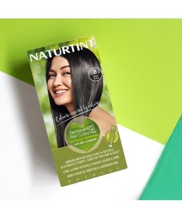 1 Box Permanent Hair Color in 1N Ebony Black - Long-Lasting Formula - Buy Online on SooperMarket.com