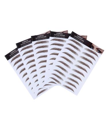PLAFOPE 5pcs Eyebrow Stickers Best Eyebrow Transfers Eyebrow Transfer Stickers 3d Tool Eyebrow Trimming