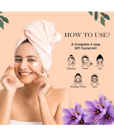 Richfeel Saffron Facial Kit for Radiant & Glowing Skin - Suitable for All Skin Types | 30 g - Buy Online on SooperMarket.com