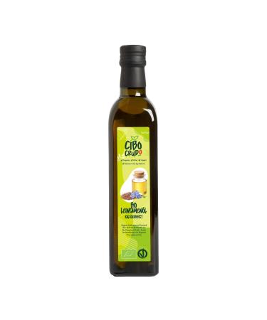Linseed oil organic cold and pure - 500ml.Linseed oil bio rich in unsaturated omega 3 fatty acids antioxidants and calcium.Organic Flaxseed Oil.Linseed oil 500 ml (1 Pack)