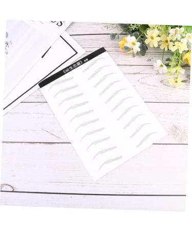 HAPINARY 6 Sheets Pairs Artificial Eyebrow Patch Eyebrow Waterproof Clear Artificial Hairs Eyebrow Gel Black - Buy Online on SooperMarket.com