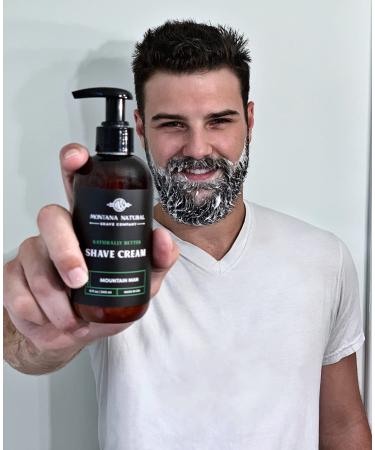MNSC Glacier Naturally Better Pump Shave Cream - Smooth Hypoallergenic All-Natural Shaving Cream - Handcrafted in the USA for Men & Women - Buy Online on SooperMarket.com