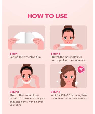 FairyFace V Line Shaping Face Masks - 5 Count Double Chin Reducer and Anti-Aging Hydrogel Collagen Mask with Aloe Vera and Seaweed - Anti-Wrinkle Lifting Treatment - Buy Online on SooperMarket.com