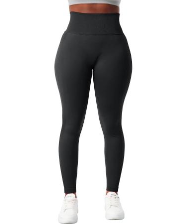 DREAMOON Seamless Butt Lifting Leggings - High Waist Gym Booty Tummy Control Yoga Pants for Women (Black, X-Large) - Buy Online on SooperMarket.com