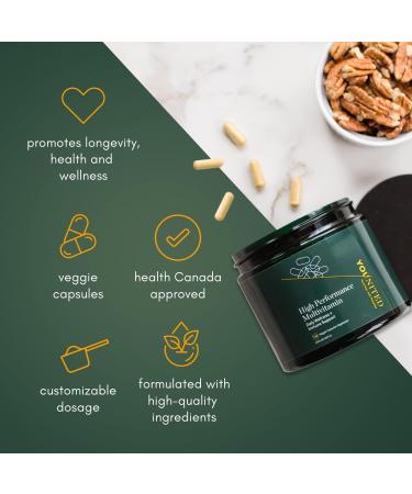 Younited High Performance Multivitamins | Advanced Daily Dietary Supplement for Boosted Performance | Mens Multivitamin & Womens Multivitamin | Antioxidant Supplement with Vitamins and Minerals for Immune Support (120 Capsules) - Buy Online on SooperMarket.com