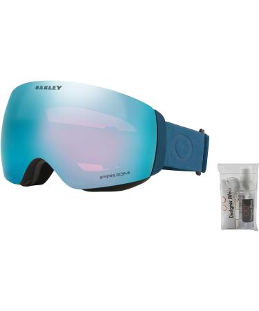 Oakley Flight Deck Ski Goggles Poseidon/Prizm Snow Sapphire + Care Kit - Men/Women Large - Buy Online on SooperMarket.com